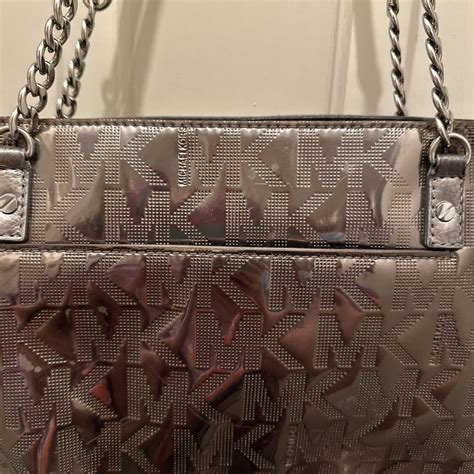 michael kors silver bag ebay